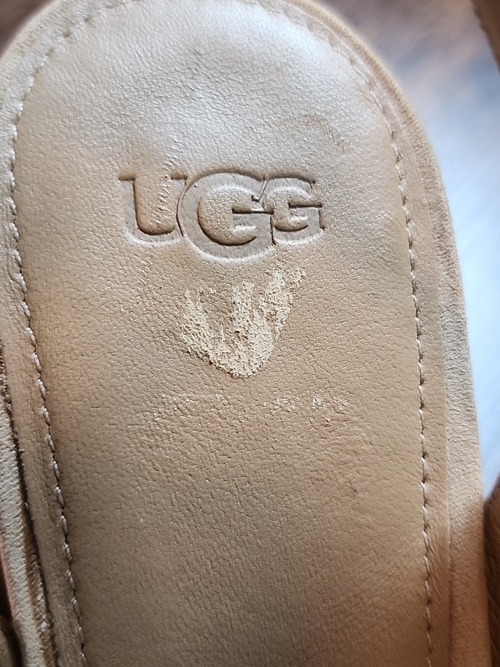 UGG | Women’s Careena Wedge Espadrille Brown Chestnut Leather Heels | US 9.5 - Picture 8 of 10